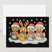 Rubber Eend Squad Sinterklaas Rendier Kerstlichten Kaart (Voorkant / Achterkant)