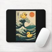 Rubber Eend Surfen Japans _2 Muismat (Met muis)