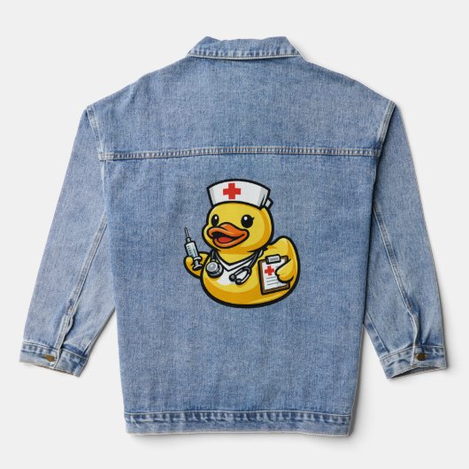 Rubber Eend Verpleegster Denim Jacket (Achterkant)