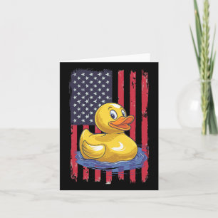 Rubber Eend Vlag Onafhankelijkheidsdag Bath Eend Kaart