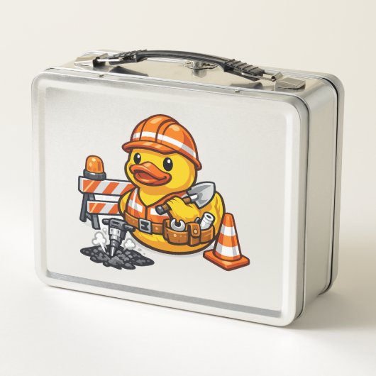 Rubber Eend Wegenwerker (Achterkant)