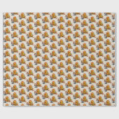Rubber Eend Wegenwerker Cadeaupapier (Vlak)