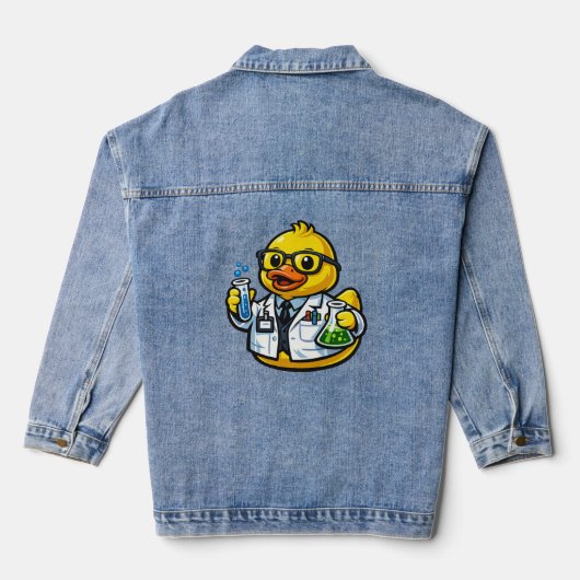 Rubber Eend Wetenschapper Denim Jacket (Achterkant)