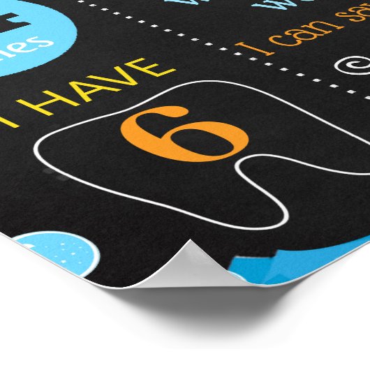 Rubber eenden Bubels First Birthday chalkboard Poster (Hoek)