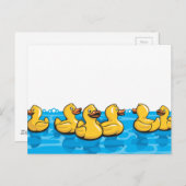 Rubber Eenden in het bad Briefkaart (Voorkant / Achterkant)