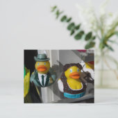 Rubber eenden in traditionele kostuums briefkaart (Staand voorkant)