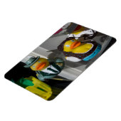 Rubber eenden in traditionele kostuums magneet (Linkerzijde)