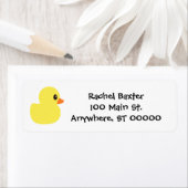 "Rubber eendje" Adresetiketten Etiket (Insitu)