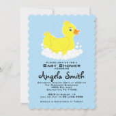 Rubber eendje Baby shower geschulpte Kaart (Voorkant)