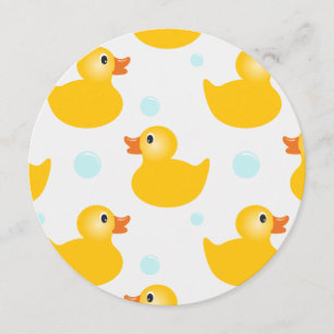 rubber eendje baby shower uitnodigingen