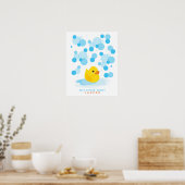 Rubber Eendje | Cadeau boekje voor babyshower Prin Poster (Keuken)