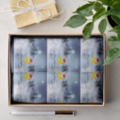 Rubber Eendje Kerstgroeten Tissuepapier (Geschenk)