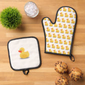 Rubber Eendje Ovenwant & Pannenlap Set (Top down)
