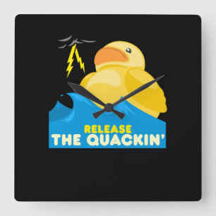 Rubber Euck Vierkante Klok