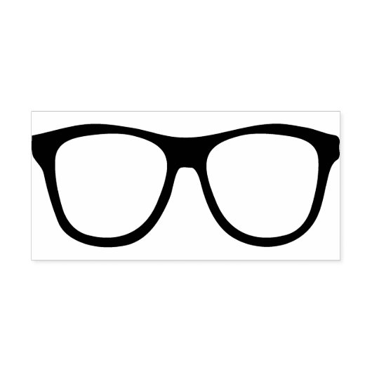 Rubber Eyeglass Stamp met Handvat Rubberstempel (Afrduk)