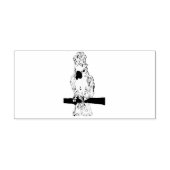 Rubber Gestamped Cockato Rubberstempel (Afrduk)