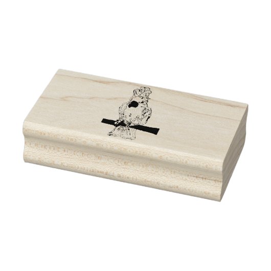Rubber Gestamped Cockato Rubberstempel (Stempel)