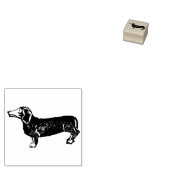 Rubber gestempeld teckel rubberstempel (Gestempeld)