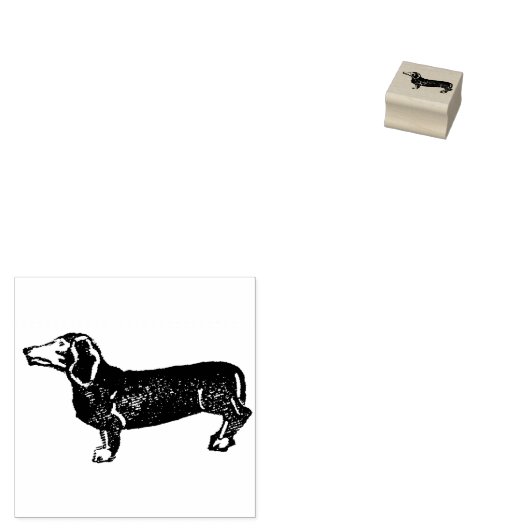 Rubber gestempeld teckel rubberstempel (Gestempeld)