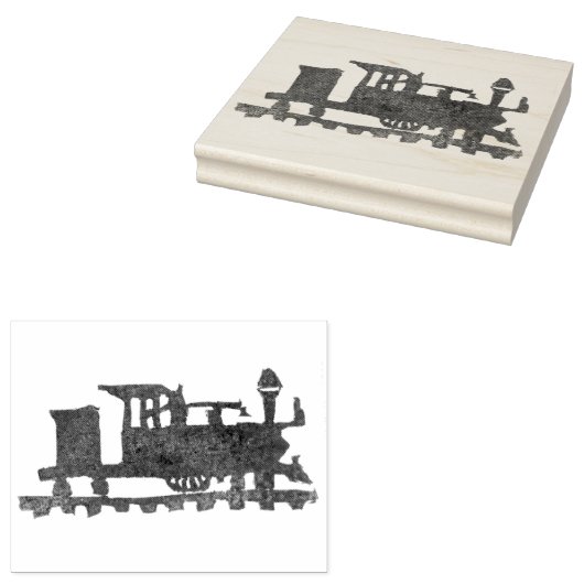 Rubber gestempeld trein rubberstempel (Gestempeld)