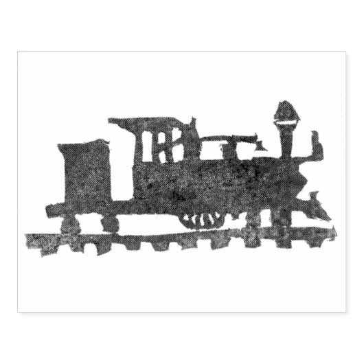 Rubber gestempeld trein rubberstempel (Afrduk)