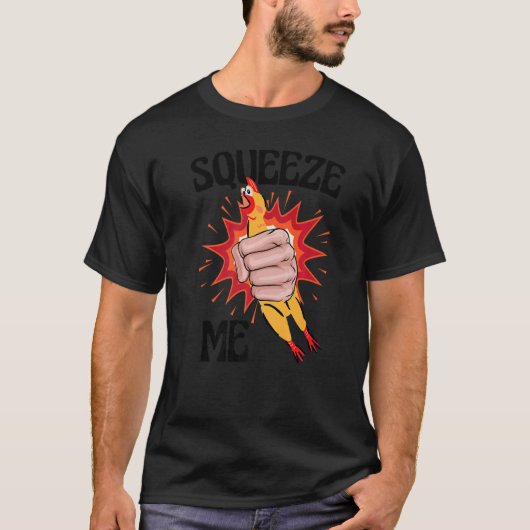 Rubber Kip Grappig Premium T-shirt (Voorkant)