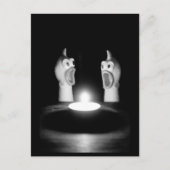 Rubber kip kerst briefkaart (Voorkant)