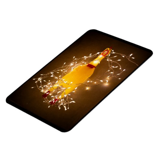 Rubber Kip Kerstmagneet Magneet (Linkerzijde)