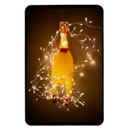 Rubber Kip Kerstmagneet Magneet