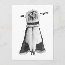 Rubber kip Santa Briefkaart