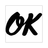 Rubber kunststempel OK Retro Rubberstempel (Afrduk)