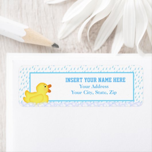 Rubber label retouradres (Insitu)