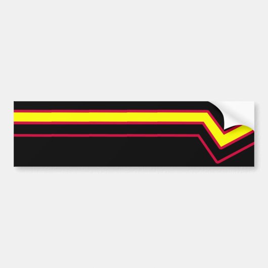 Rubber / Latex Pride Flag Bumpersticker (Voorkant)