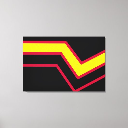 Rubber / Latex Pride Flag Canvas Afdruk (Voorkant)