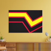 Rubber / Latex Pride Flag Canvas Afdruk (Insitu (Woonkamer))