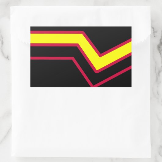 Rubber / Latex Pride Flag Rechthoekige Sticker (Tas)