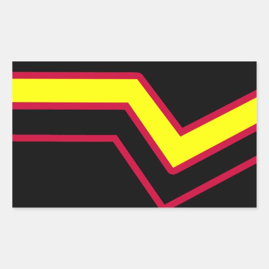 Rubber / Latex Pride Flag Rechthoekige Sticker (Voorkant)