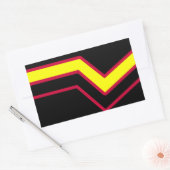 Rubber / Latex Pride Flag Rechthoekige Sticker (Envelop)