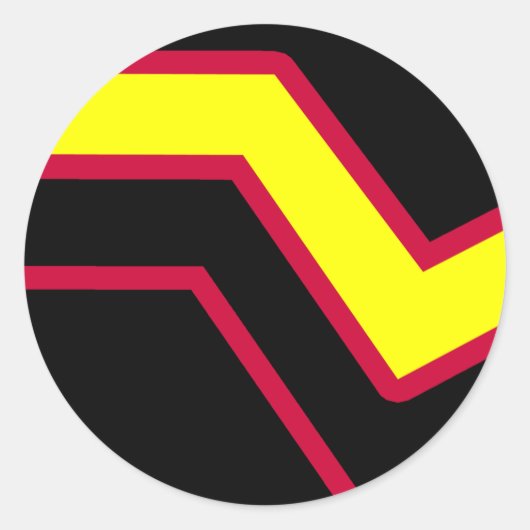 Rubber / Latex Pride Flag Ronde Sticker (Voorkant)