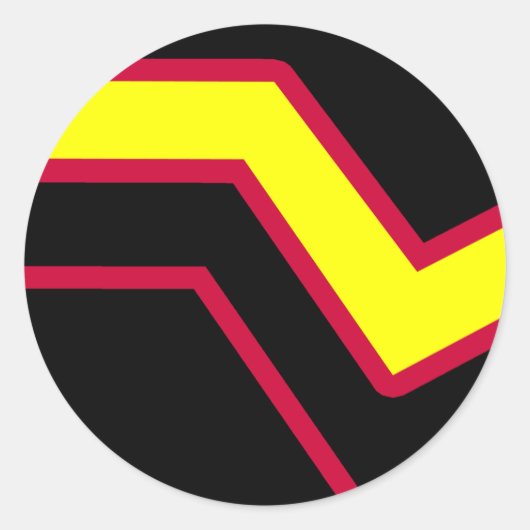 Rubber / Latex Pride Flag Ronde Sticker (Voorkant)