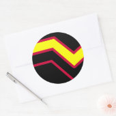 Rubber / Latex Pride Flag Ronde Sticker (Envelop)