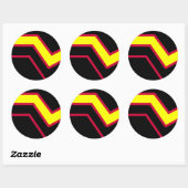 Rubber / Latex Pride Flag Ronde Sticker (Vel)
