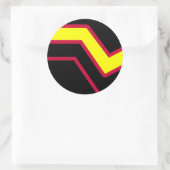 Rubber / Latex Pride Flag Ronde Sticker (Tas)