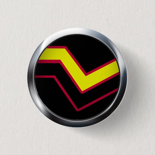 RUBBER LATEX PRIDE MEDAILLON RONDE BUTTON 3,2 CM (Voorkant)