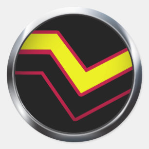 RUBBER LATEX PRIDE MEDAILLON RONDE STICKER