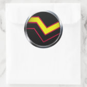 RUBBER LATEX PRIDE MEDAILLON RONDE STICKER (Tas)