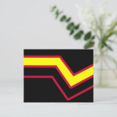 Rubber / Latex Pride Vlag Briefkaart (Staand voorkant)