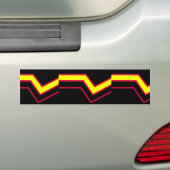 Rubber / Latex Pride Vlag Bumpersticker (Op auto)