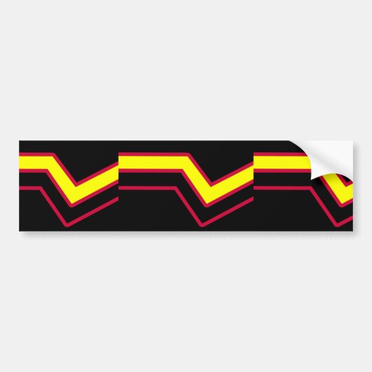 Rubber / Latex Pride Vlag Bumpersticker (Voorkant)