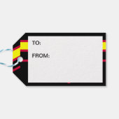Rubber / Latex Pride Vlag Cadeaulabel (Achterkant Horizontaal)
